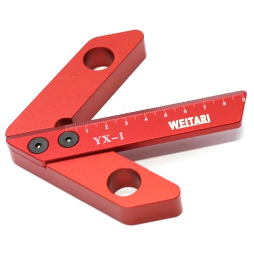 Center Measuring Tool,Center Finder, Line Gauge Center Finder, 45/90 Degree Right Angle Line Gauge Carpenter Ruler,Aluminum Alloy Woodworking Center Scribe Square Center Scribe 90mm - style: 90mm