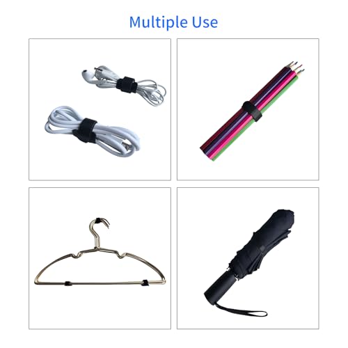 6Inches 160PCS Multi-Colour Reusable Cable Ties Cord Straps Multi-Purpose Wire Ties Cord Wrap Hook and Loop Organizer Cable Management,Adjustable Cord Ties - size: 6inches-160PCS
