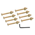 PATIKIL 8 Set Bunk Bed Bolts and Nuts Kit, M6x60mm Furniture Bolts Hex Drive Socket Cap Hardware Replacement for Beds Headboards Chairs - size: M6x60mm