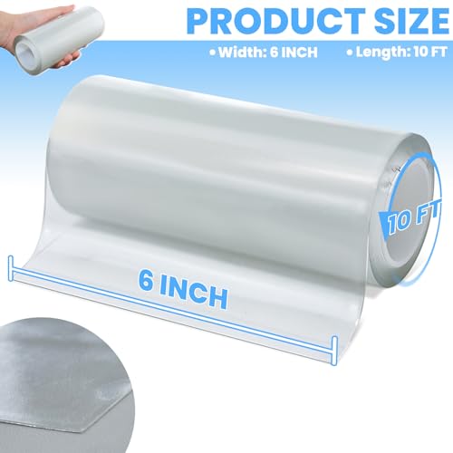 Heavy Duty Repair Tape for Fabric, RV Roof, Underbelly, Tent, Boat, Plastic - color: Clear, size: 6 inch x 10FT