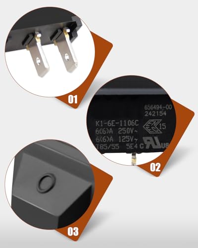 656494-00 Sander Power Switch Fit for DeWalt D26441, D26451, DWE6411, DWE6421, DW411, DW421, DWE6423, for Porter-Cable 370, 380 - Replacement for Orbital & Palm Sanders