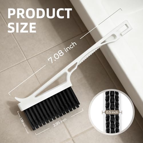 CLEANGOR Grout Cleaner Brush V Shape, Stiff Grout Cleaning Brushes for Tile