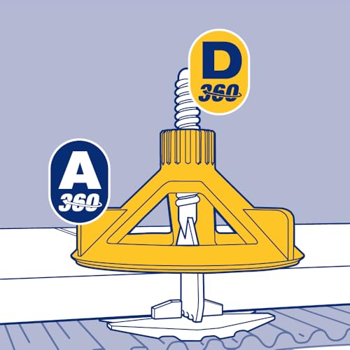 QEP LASH360 1/16 in. Tile Leveling 4-Corner Stems (100-Pack)
