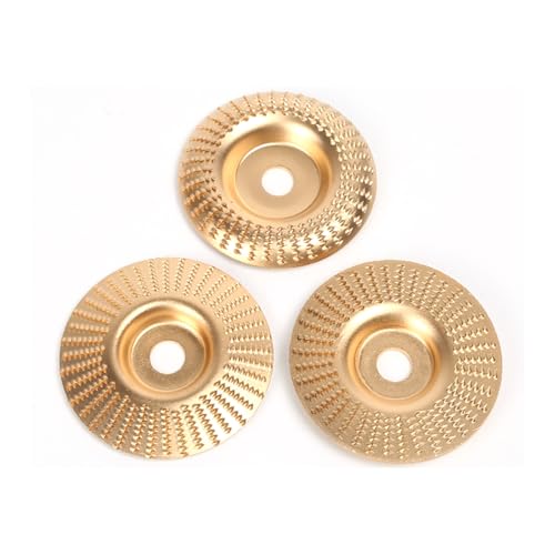3PCS Wood Grinding disc, Wood Carving Disc Set for 4 1/2 Inch Angle Grinder - style: 3Pcs Set