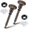 Enhon 2 Set Tub Spout Diverter Repair Kit (Oil Rubbed Bronze, Classic) | Includes 2 x Diverter Valve Stems, 2 x Cup Seals and 2 x Gates, Bathroom Shower Bathtub Leaky Faucet Repair Replacement Parts - color: Oil Rubbed Bronze