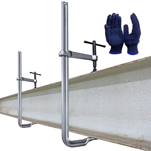 2-Pack Heavy Duty 16"(400x120mm) F-Clamp w/ 4-3/4" Throat Depth, Bar Size 1"x15/32", 1400LB Clamping Force, Drop Forged Steel Bar Clamps for Wood, Metal, Pipe, Welding and DIY Projects - size: 16" x 4-3/4"D - 2PC, style: 1400LB