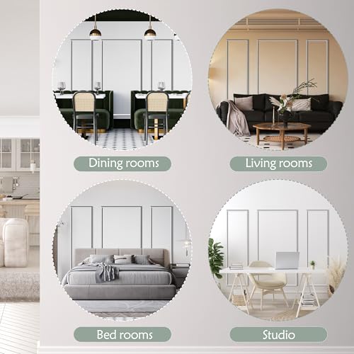 Sunnyglade 3 Frame Precut Wall Molding kit for Interior Wall Décor