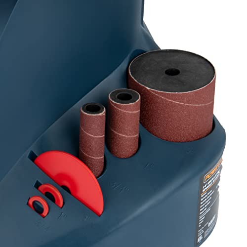 POWERTEC OS1000004 Oscillating Sander Rubber Drum 5-Piece Set for Drill or Drill Press w/ 3/4", 1", 1-1/2", 2", 3" - style: Rubber Sanding Drum