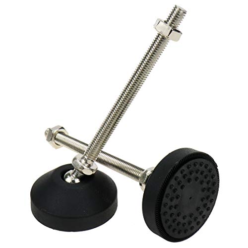 M8 Leveling Feet 880 Lb Capacity, 4.8 Inches Height - 2 Inches Base, 4Pcs - color: Black, size: D50xM8xH100mm