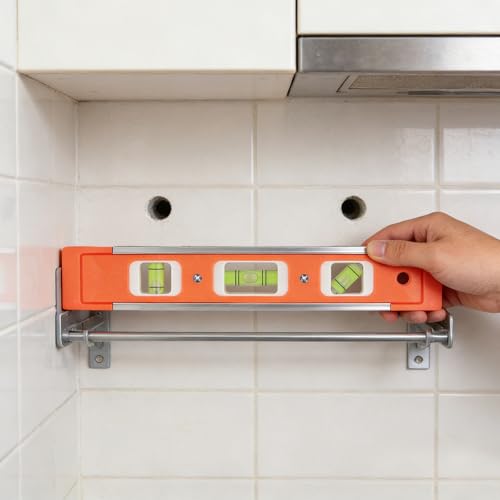 10 Pack Magnetic Torpedo Level, 9 Inch Small Level Tool with 45°/90°/180° Bubbles for Measuring, Orange