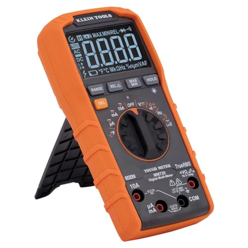 Klein Tools MM720 Digital Multimeter, Auto-Ranging TRMS, Low Impedance (LoZ), 1000V AC/DC Voltage, 10A AC/DC Current, 60 MOhms Resistance - size: Digital Multimeter