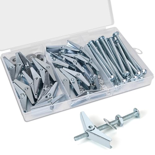92pcs 3/16 Inch Heavy Duty Drywall Anchors, 23 Sets - size: 3/16"-92pcs(23sets)