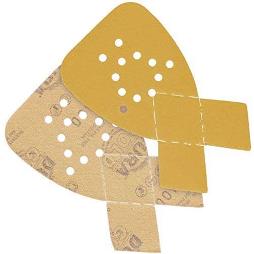 Dura-Gold Mouse Detail Sander Sandpaper Sanding Sheets, 12 Hole, 400 Grit - size: 400-Grit