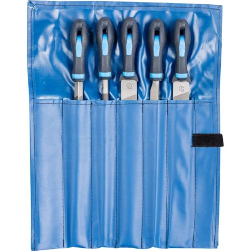 Pferd 11800552 Type Cut 2 Machinist's File Set, Multi-Colour, 300 mm, 5-Piece - size: 11.8 Inch