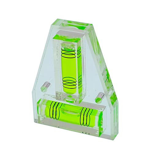 Three line T-type mini level platform can use a level meter, small ruler, and the bubble bead is highly transparent (green)