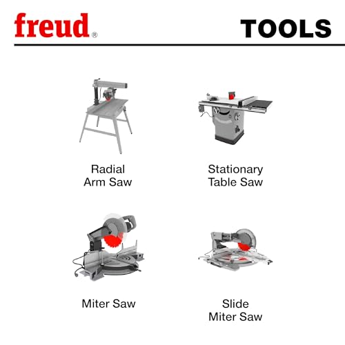 Freud LU85R008 8" Ultimate Cut-Off Blade, Multi, One Size - style: 8-Inch 64 Tooth ATB Ultimate Cut-Off Saw Blade with 5/8-Inch Arbor and PermaShield Coating