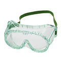 Sellstrom Flexible, Soft, Non-Vented, Protective Safety Goggle, Clear Body, Anti-Fog Coating, Clear Lens, Green Adjustable Strap, S88110 - size: Packaged 1 per Bag