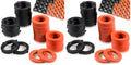 ZDBB 80 Pcs Garden Hose Gasket Rubber Seal, Fits All Standard 3/4 Inch Outdoor Hose Fittings with Heavy Duty Red and Black Self-Locking Tabs to Hold The Gasket Securely in The Fitting (Pack of 2) - size: 80 PCS (Pack of 2)
