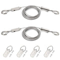 2 Kit Adjustable Picture Hanging Wire Heavy Duty, Supports 50 lbs