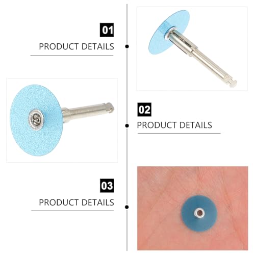 Healifty Finishing Discs with Mandrel Tooth for Composite Filling Finishing Oral Polish Tool for Front and Back 0.59 in Diameter One-Time Use - color: 40 Pcs