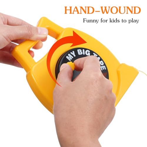 2Pack Kids Measuring Tape Retractable Tape Measure with Inch&Centimeter Kids Measuring,Ages 3+,Retractable Toy, 3. 3ft,Construction Toy,Back to School for Toddlers,Height Measurement Counting Tool