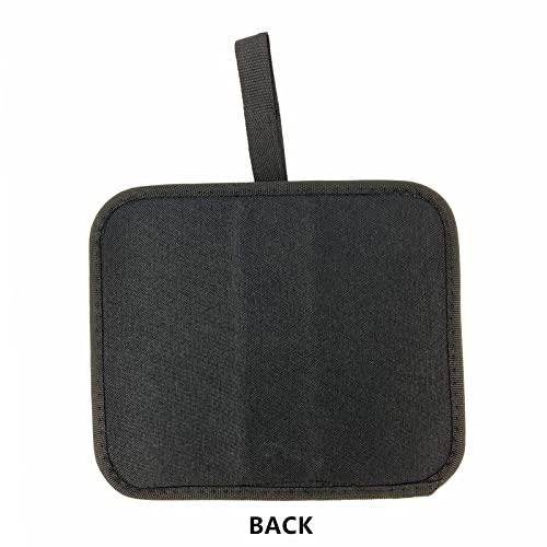 Umaki 2pack Small Tool Pouch Organizer, Canvas Zipper Pouch with 13 Adjustable Loops and a Storing Belt, Utility Tool Bag for Craft Making, Maintenance, Electrician and Carpenters, 8'' x 4'', Black - color: black-2pcs