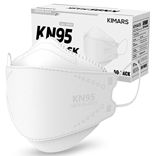 KN95 Face Masks 50 Pack, Breathable Comfortable and Disposable KN95 Mask, White - color: Adult White