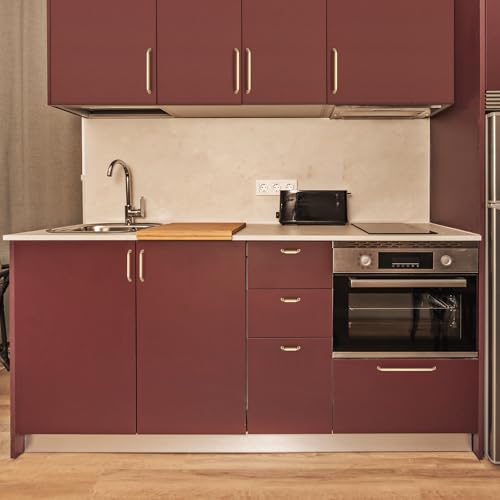 HOME EDIT Champagne Bronze Solid Cabinet Handles & Pulls 3 Inch 10 Pack - color: Champagne Bronze, size: 3 inches Hole Center