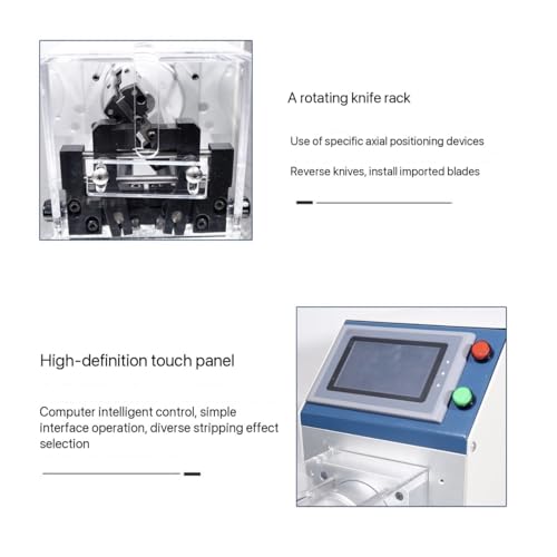 Coaxial Cable Wire Stripper Machine, Automatic Electric Wire Stripper Machine, RF Antenna Stripper, LCD Touch Screen
