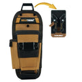 MELOTOUGH Small Tool Pouch with Quick Release Belt Clip,Clip On Tool Belt Pouch with Electrician Tapemeasure Clip, Mini Work Organizer Tool Holster and Knife Tool Holder Pouch - color: Khaki Small Tool Pouch