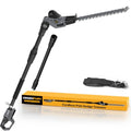 Pole Hedge Trimmer Cordless Compatible with Dewalt 20V MAX (Tool Only) - color: Black