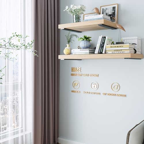 Ultra-Strong 12-Inch Steel Shelf Brackets (Pack of 4) - Easy Mount, Heavy Duty, Black Matte Finish,Shelf Bracket Multi-Size Available, Ideal for Home & Office Shelving - size: 12 Inch, style: 4 Pack