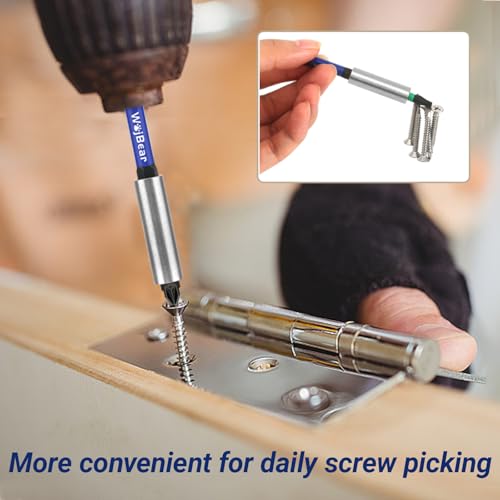6 PCS Magnetic Extension Bit Holder Set, 2 * 3inch 2 * 4inch 2 * 6inch, Drill Bit Holder for Impact Driver with 6 PCS Screwdriver Bits, 2*PZ2 2*PH2 T20 TT20 - size: 2*3 \ 2*4 \ 2*6 inch