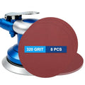 8 Pack 10 Inch PSA Sanding Discs 320 Grit Aluminum Oxide Red - size: 320 grit