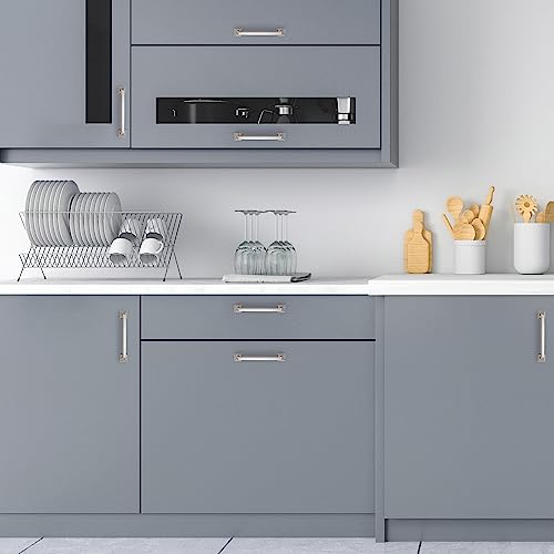30 Pack Kitchen Cabinet Handles 5 Inch Brushed Nickel Cabinet Pulls - color: Brushed Nickel, size: 5 Inch Hole Centers