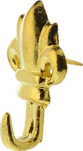 Hillman 122263 Pushpin Fleur DE LIS GLT, No Size, Brass - color: Brass