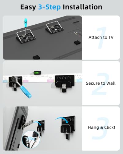 Ultra Slim TV Wall Mount 14-80", 0.3" Micro Gap, Low Profile,100lbs - size: 14-80 inch