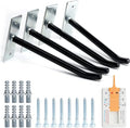 Sinoer 10 Inch Wall Mount Steel Tire Hooks,4 Pack Black - color: 4 Pack – Black