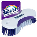 Fabuloso Compact Hand Scrub Brush, White and Purple, 6 Inch - size: Hand-Held Scrub Brush