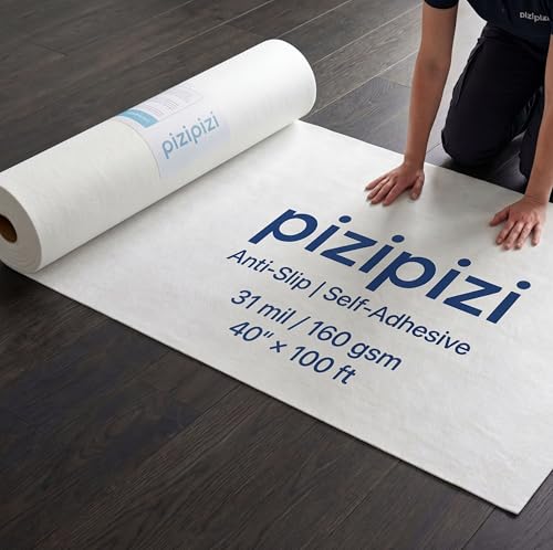 40"x100' Temporary Floor Protection, Self-Adhesive Floor Covering, 333 sqft - size: 40" x 100'