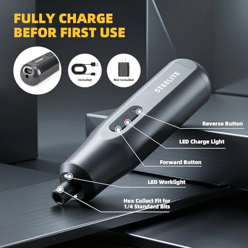 Electric Screwdriver Set, 35 in 1 Cordless Lithium Kit, 250 RPM, 2–10 N·m Torque, USB Rechargeable,Power Tool for Home Repair, Furniture Assembly, DIY Projects