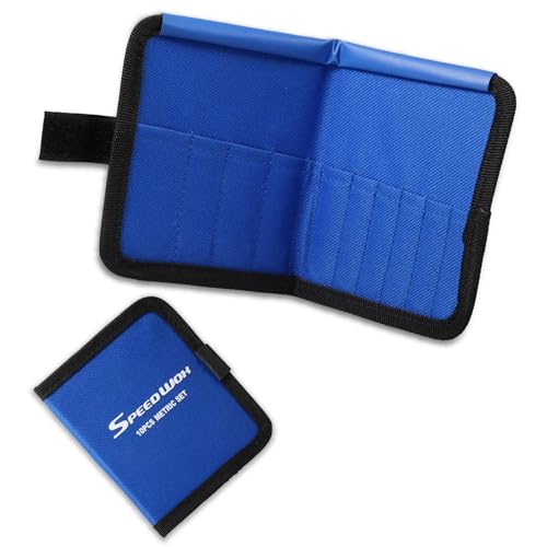 SPEEDWOX 10 Pockets Wrench Tool Storage Bag for Small Size Wrench - size: Metric Pouch