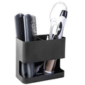 MyGift 2 Slot Hair Tools Organizer, Black Metal Wall Mounted Holder - color: Black, size: 2 Slots