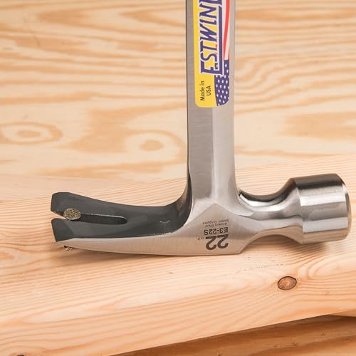 ESTWING Framing Hammer, 22oz Long Handle Straight Rip, Smooth Face, E3-22S - size: 22 oz, style: Smooth Face