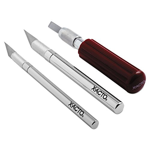 X-ACTO Compression Basic Knife Set, Includes 3 Knives, 13 Blades, Soft Carry Case, 17 Count - Crafting, Art Projects, Cutting Tools