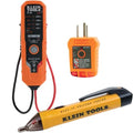 Klein Tools 80077 Voltage Test Kit, Electronic AC/DC Tester, GFCI Outlet Tester and Non-Contact Test Pen, 3-Piece - size: 3-Piece Tester Kit