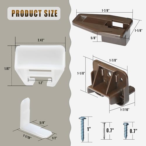 1 Set R7321 Drawer Track Guide and Glides Fit Kenlin Rite Trak 1 System