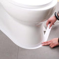 White Caulk Tape Self Adhesive Waterproof, Bathroom Peel & Stick Caulking Strip Floor Tile Wallpaper Toilet Tub Shower Wall Trim, DIY Project Renter Friendly Decor, Quick & Easy to Install in Minutes - style: White-1.5IN-10.5FT