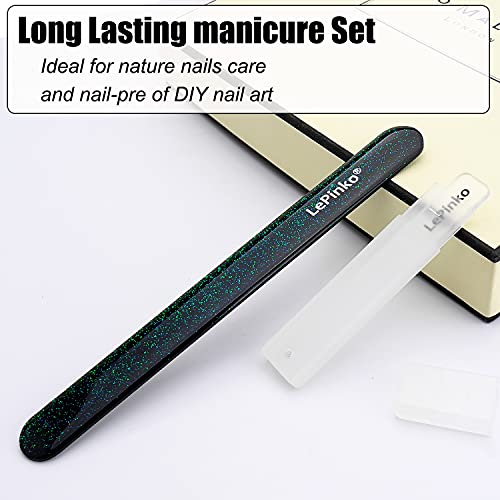 Long Lasting Nail File and Buffer Set - color: Green Shine