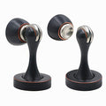 Solid Mental Magnetic Door Stop, Wall Mounted, Oil Rubbed Bronze, 2 Pack - color: Oil Rubbed Bronze